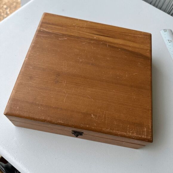 Vintage Wood Box w/ 48 Glass Vials – Watchmaker or Perfume Kit - Picture 6 of 13